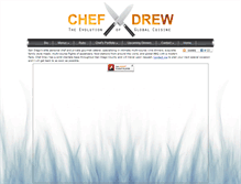 Tablet Screenshot of chefdrewmcpartlin.com